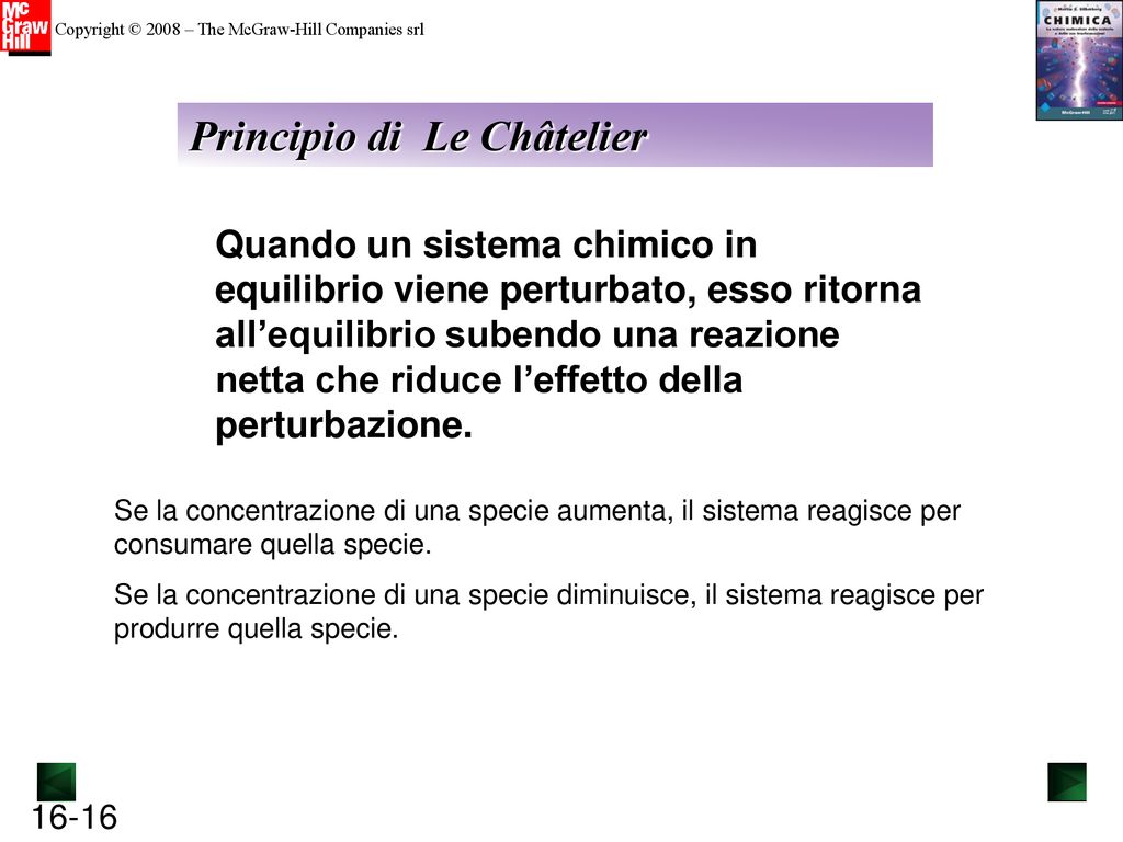 Capitolo 16 Lequilibrio lentità delle reazioni chimiche ppt scaricare